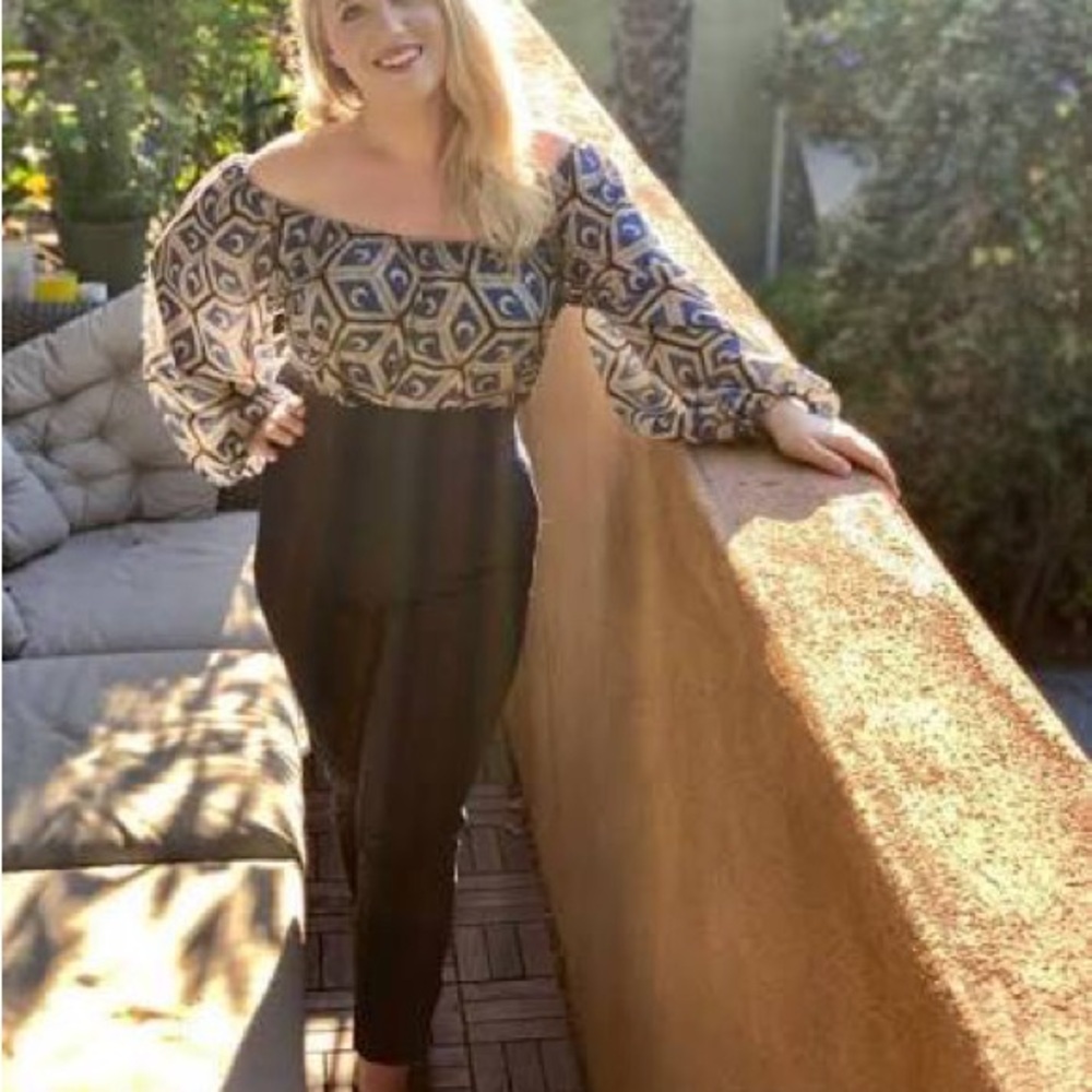 Pinup Girl Clothing Laura Byrnes x Hope Morrison Sylvie Top Moon Tiles